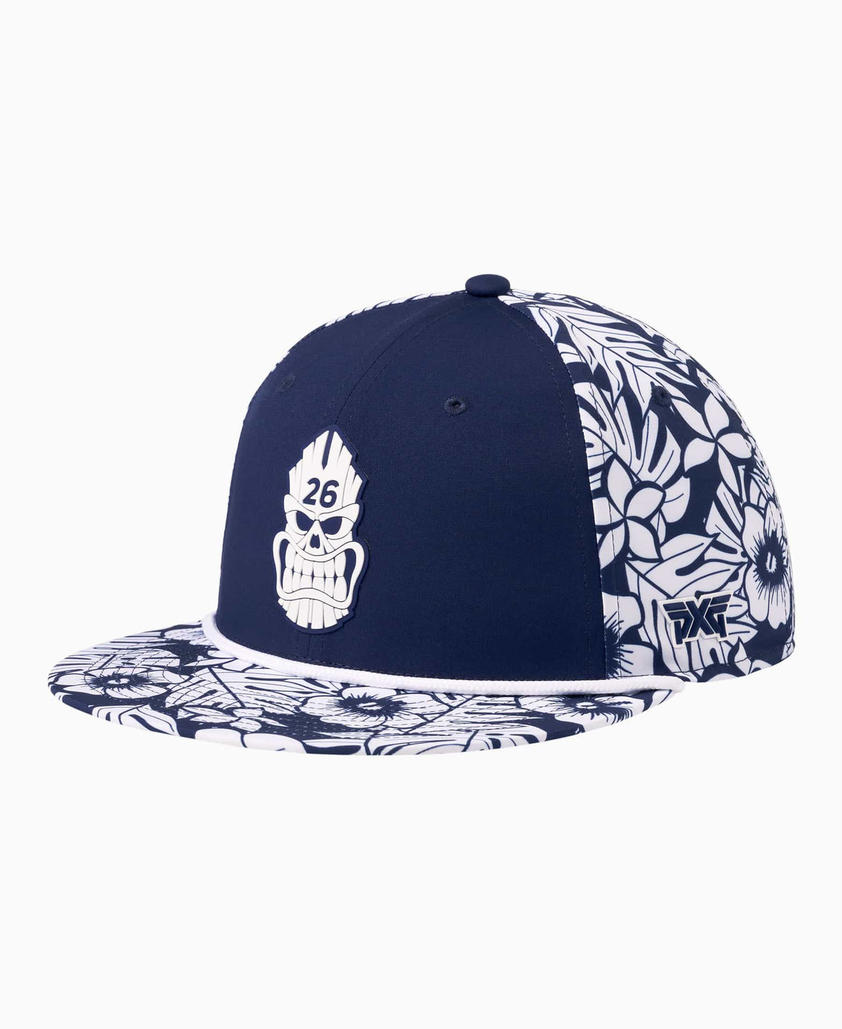 Darkness Tiki Skull 6 Panel Flat Bill