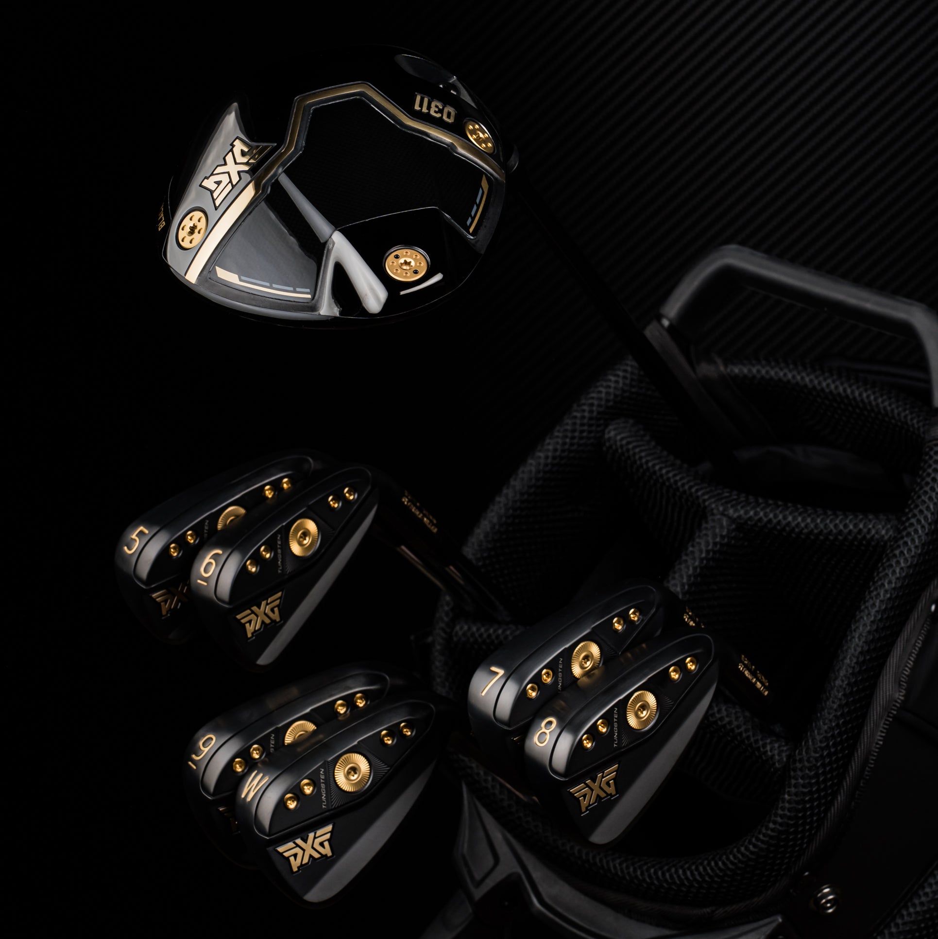 Black and Gold Limited Edition Driver and Irons