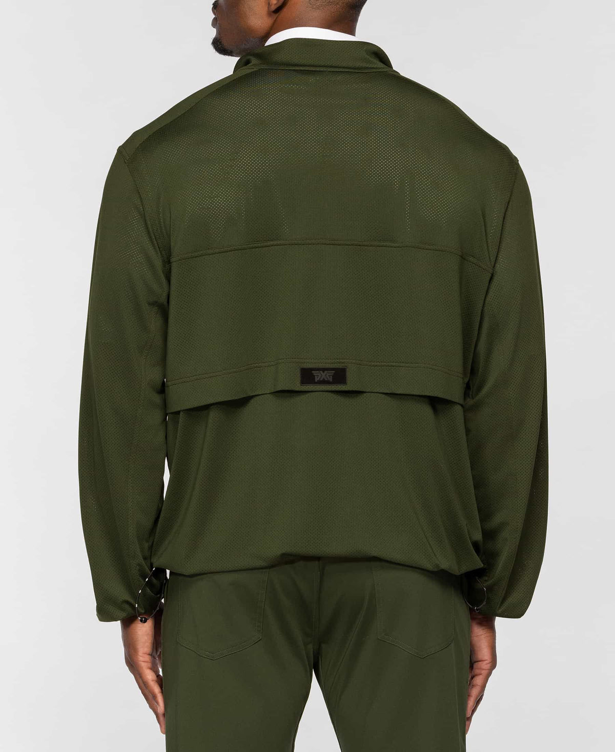 Perforated Jersey 1/4 Zip Pullover