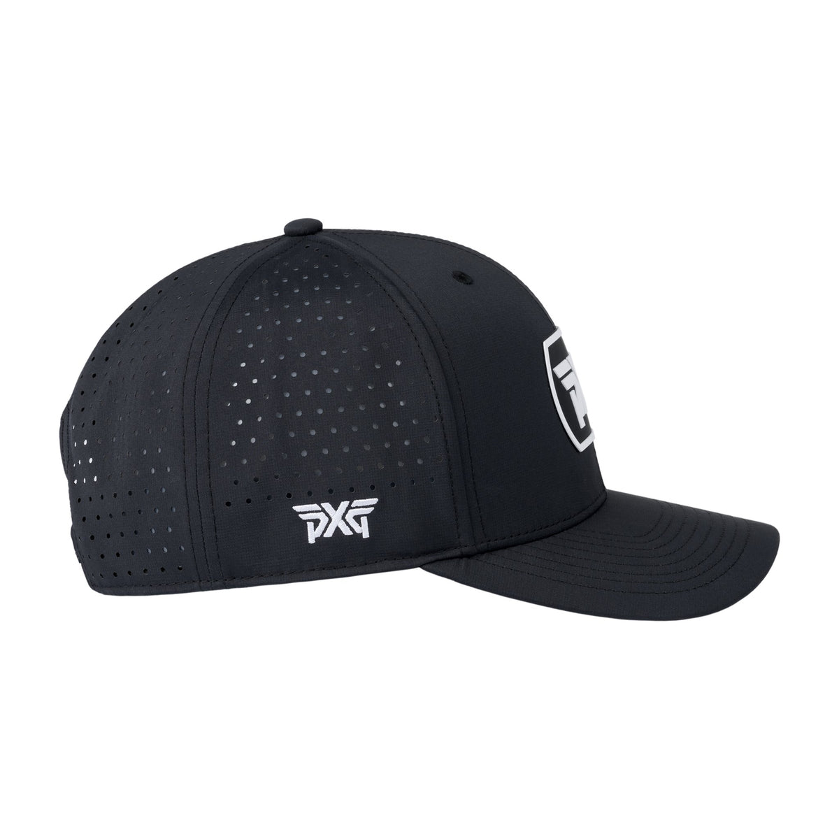Dog Tag 6-Panel Snapback – Black/White – view 4