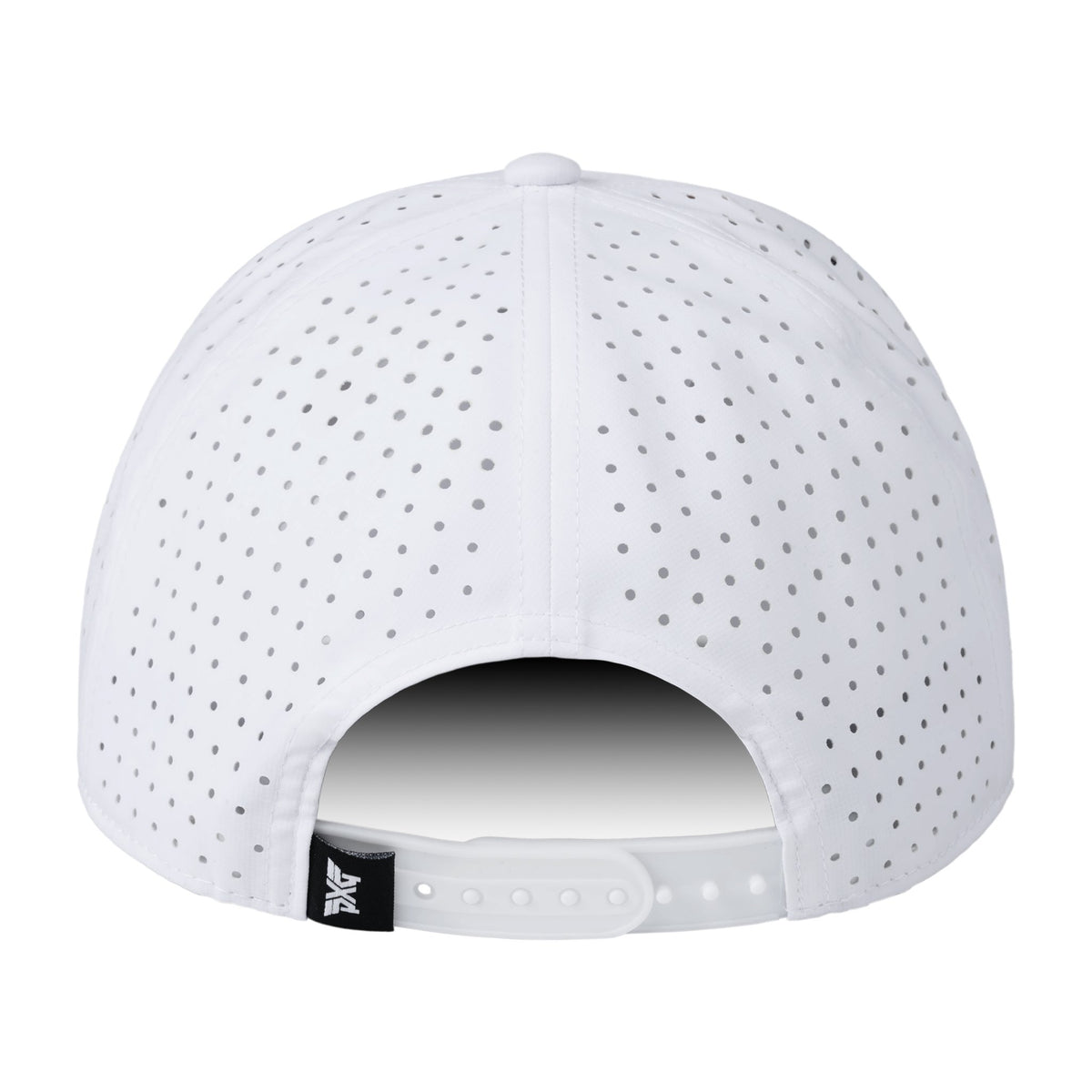 Dog Tag 6-Panel Snapback – White/Gray – view 3