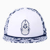 Darkness Tiki Skull 6 Panel Flat Bill - White