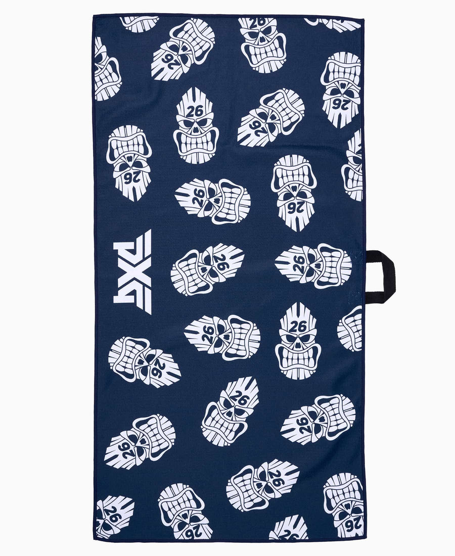 Darkness Tiki Skull Players Towel