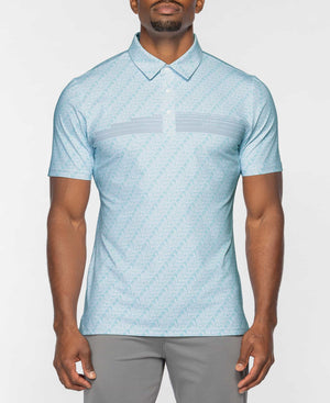 Athletic Fit Galaxy Print Polo