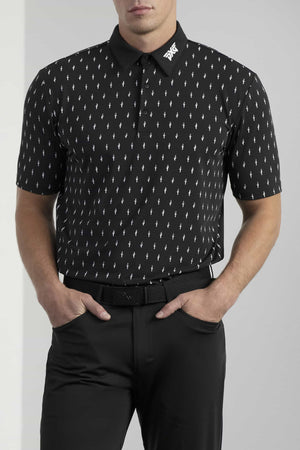 Athletic Fit Cactus Print Polo