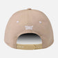 6 Panel Structured Low Crown Snapback - Warm Sand