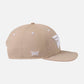 6 Panel Structured Low Crown Snapback - Warm Sand