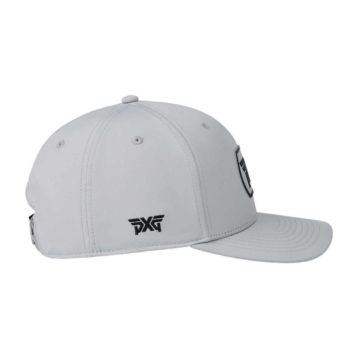 Dog Tag 6-Panel Snapback – Grey/Black – view 4