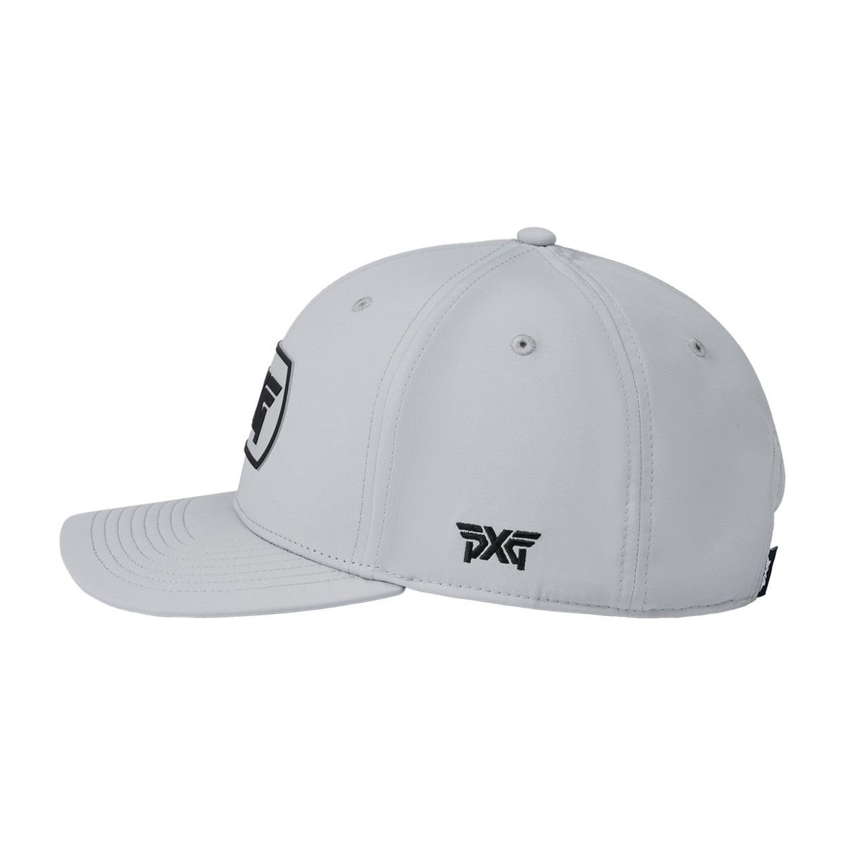 Dog Tag 6-Panel Snapback – Grey/Black – view 5