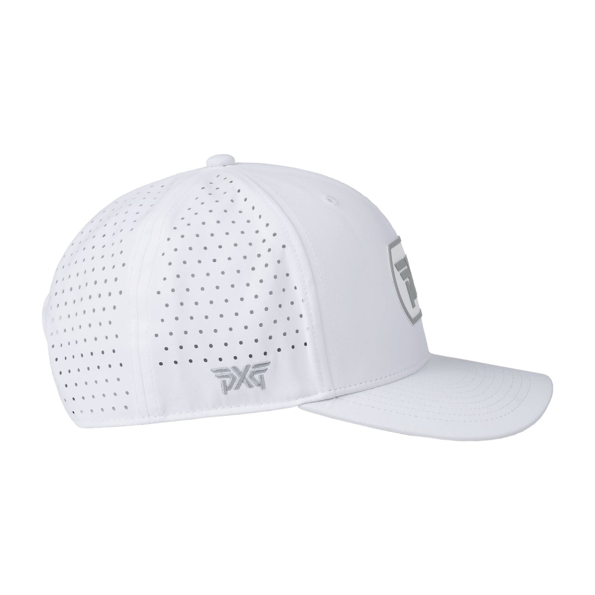 Dog Tag 6-Panel Snapback – White/Gray – view 4