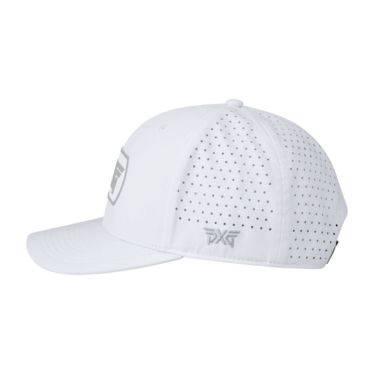 Dog Tag 6-Panel Snapback – White/Gray – view 5