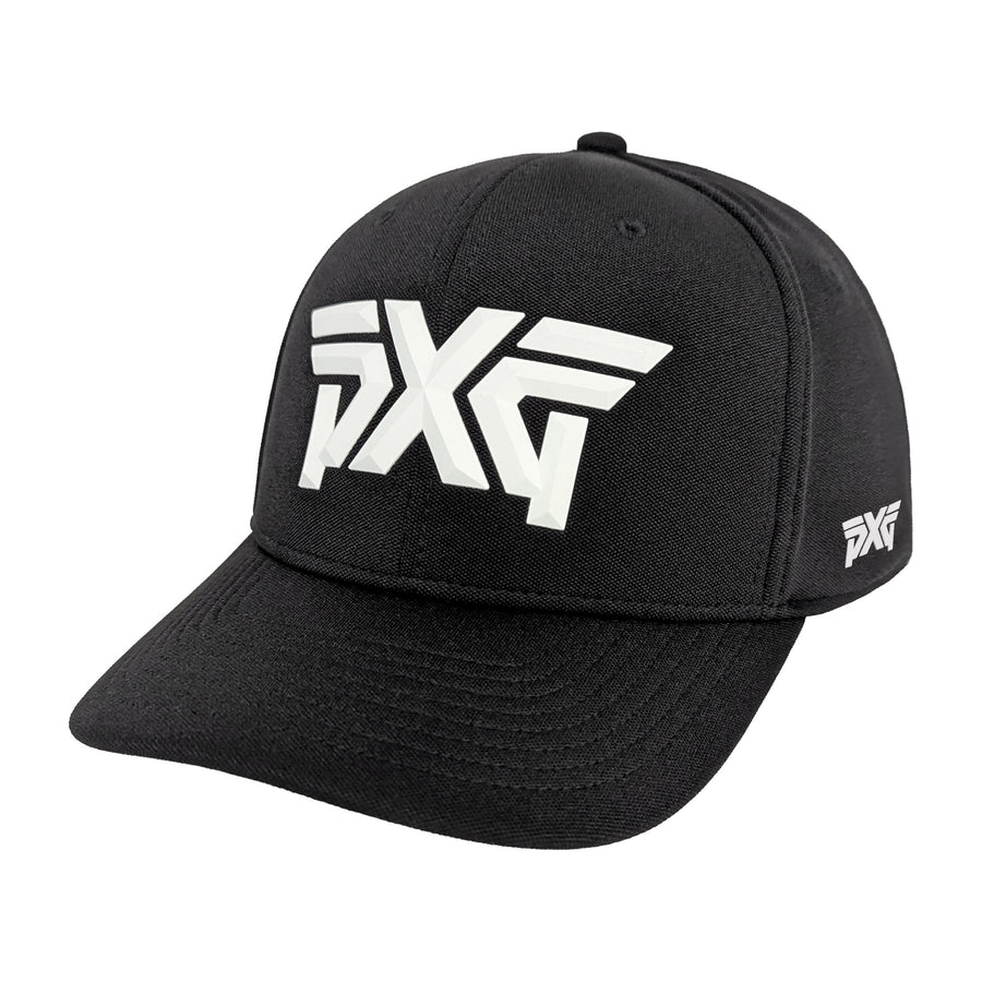 Stretch Snapback Hat – Black – view 1